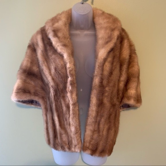 Vintage 1950’s Mink Fur Stole Cape